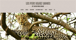 Desktop Screenshot of les-plus-beaux-lodges.com