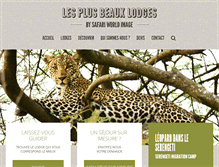 Tablet Screenshot of les-plus-beaux-lodges.com